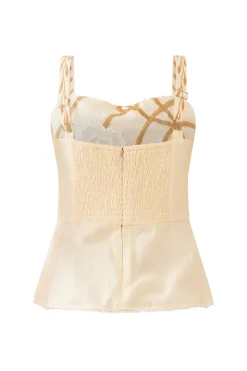 Miranda Top in Khaki Garden