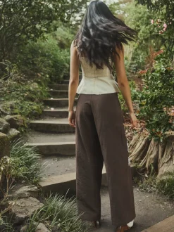 Miranda Top in Khaki Garden