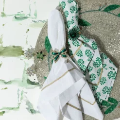 Mistletoe Hand Beaded Placemat