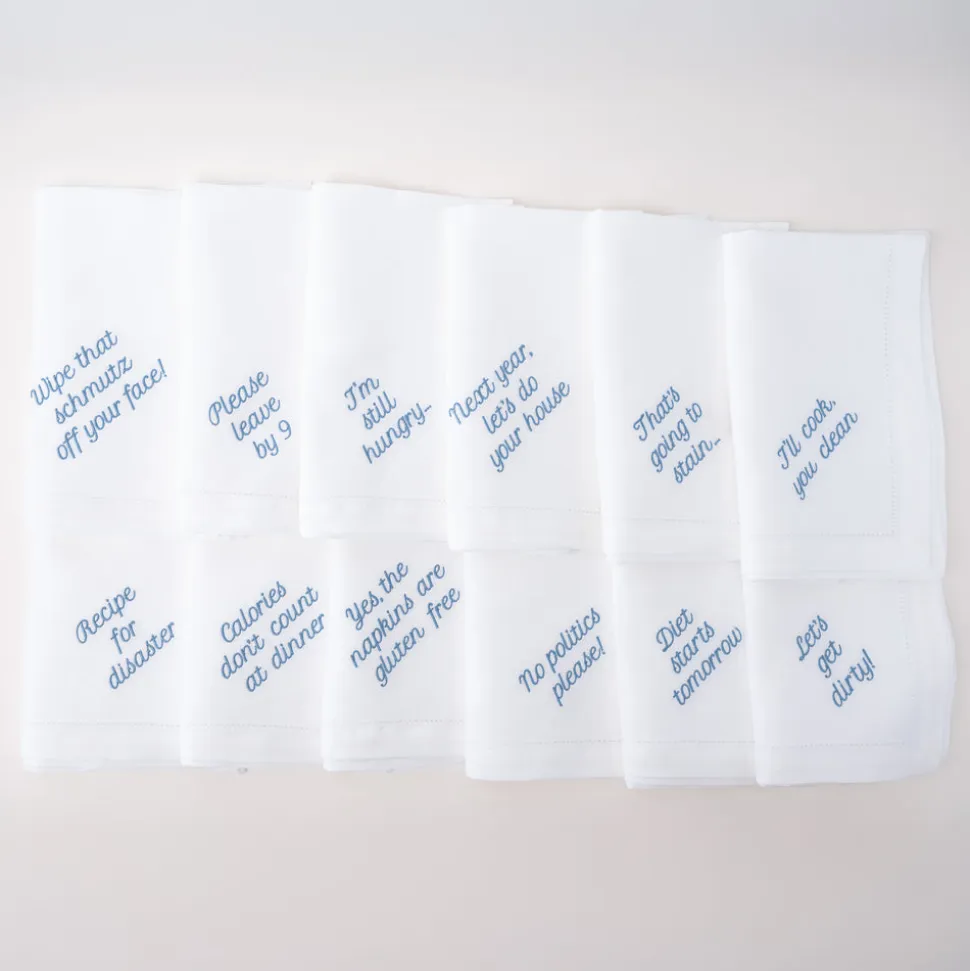 Mixed Messages Dinner Napkins, Set of 12