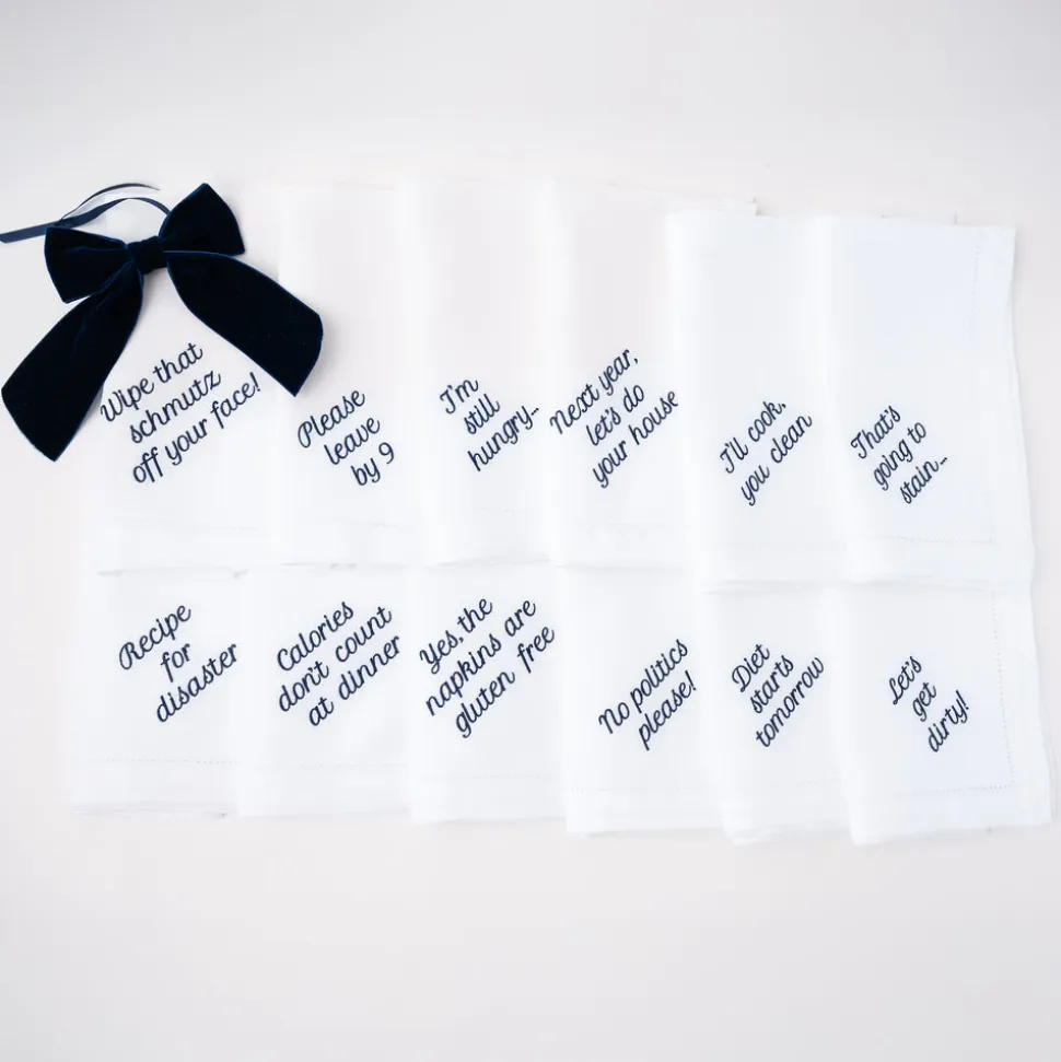 Mixed Messages Dinner Napkins, Set of 12
