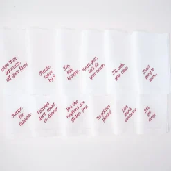 Mixed Messages Dinner Napkins, Set of 12