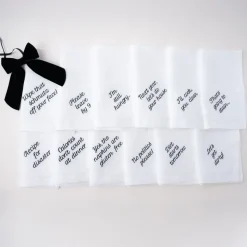 Mixed Messages Dinner Napkins, Set of 12