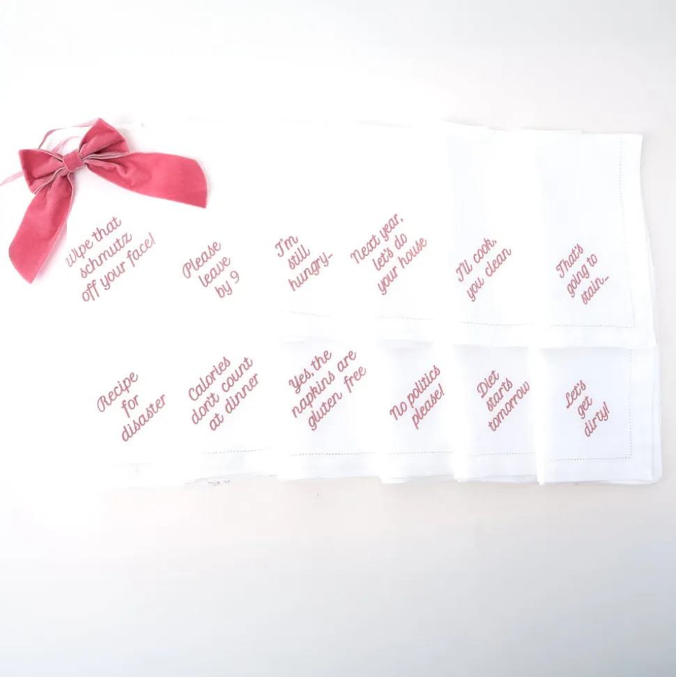 Mixed Messages Dinner Napkins, Set of 12