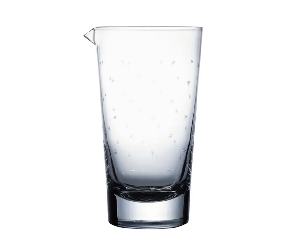 Mixing Glass With Stars Design