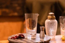 Mixing Glass With Stars Design