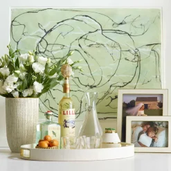 Modern Shagreen Cocktail Tray