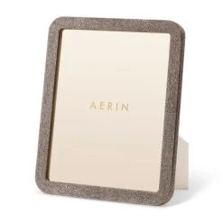 Modern Shagreen Frame, Chocolate
