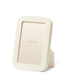 Modern Shagreen Frame, Cream