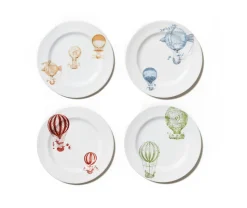 Mongolfiere Double Plates Collection, Set of 4