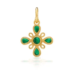 Monique Gem Pendant in Malachite