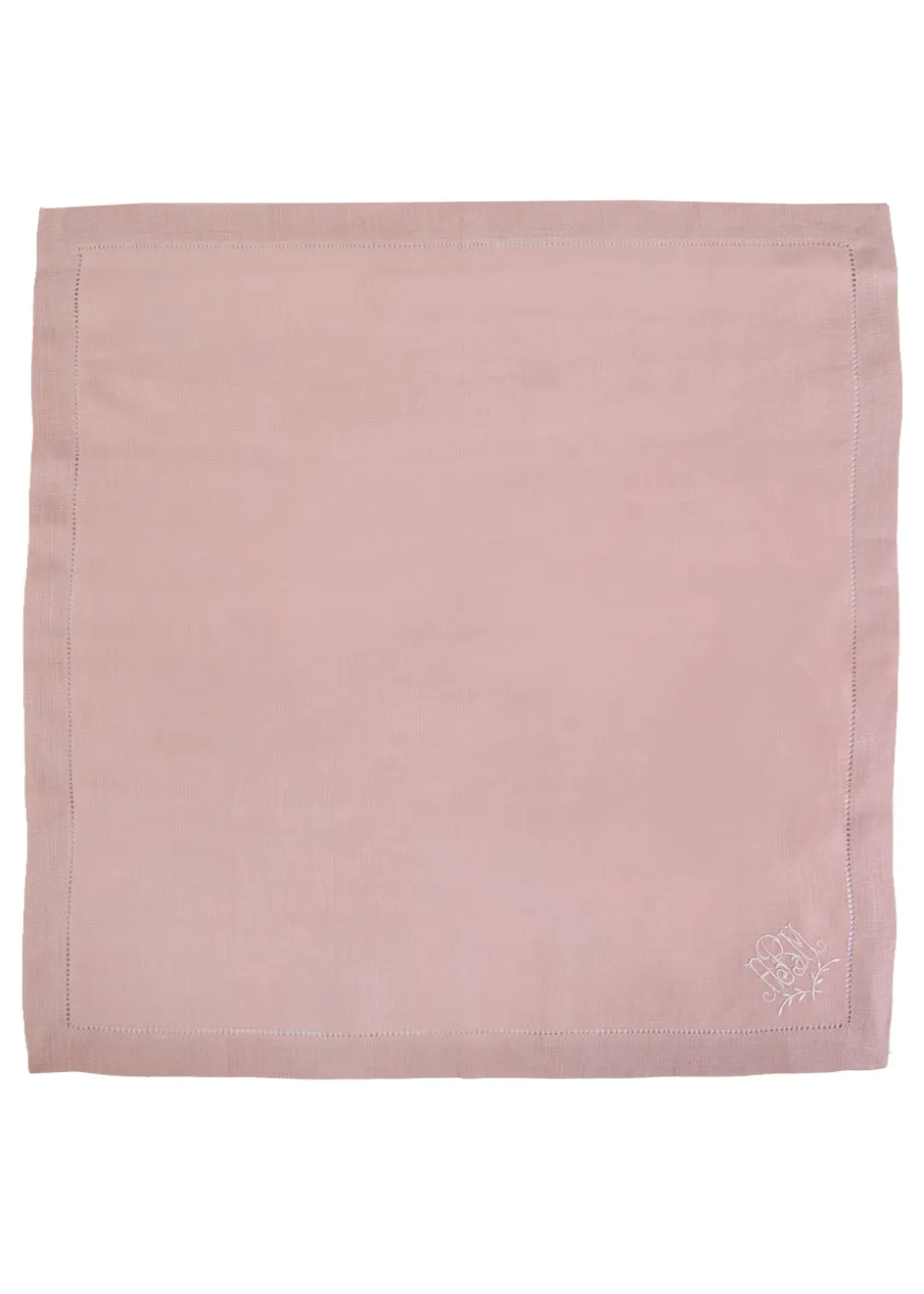 Monogram Dinner Napkin In Blush, Set of 4