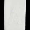 Monogram Twig Hand Towel in White