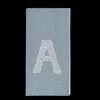 Monogram Twig Hand Towel in Sky Blue
