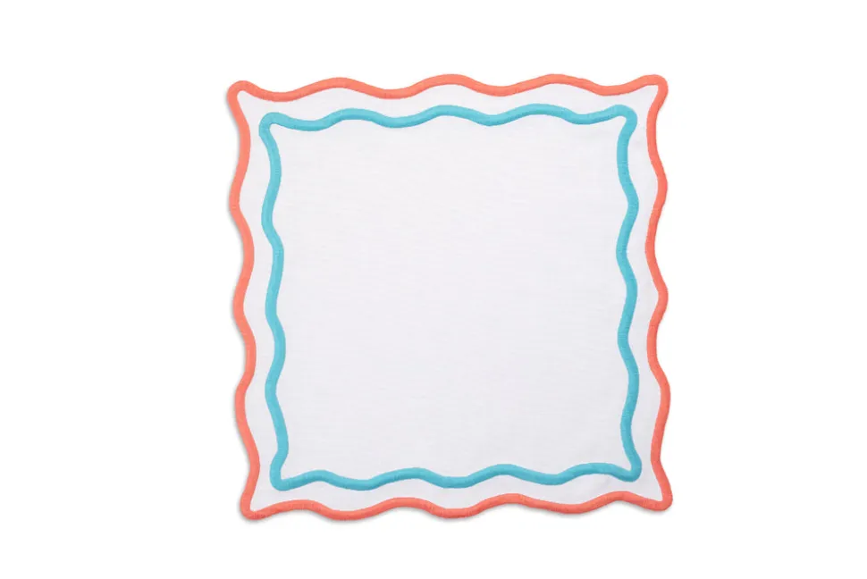 Morgan Placemat and Napkin Set in Turquoise