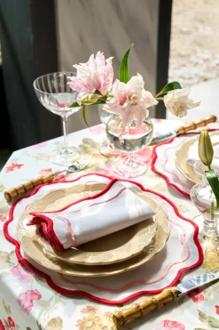 Morgan Placemat and Napkin Set in Pink