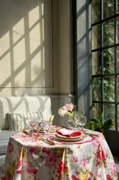 Morgan Placemat and Napkin Set in Pink