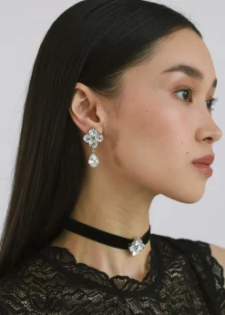 Morgana Earrings in Crystal