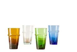 Moroccan Beldi Glassware, Set of 6