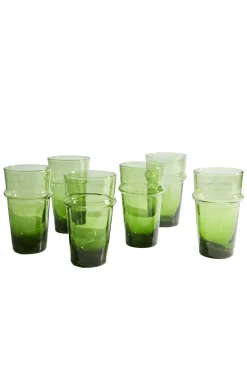 Moroccan Beldi Glassware, Set of 6