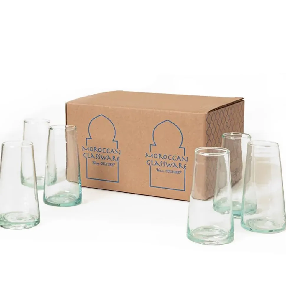Moroccan Cone Champagne Glasses, Set of 6