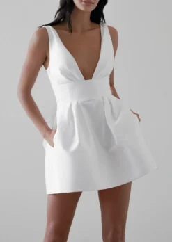 Muffin Dress in Ivory