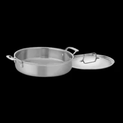 MultiClad Pro Triple Ply Stainless Cookware 5.5 Qt. Casserole with Cover in Stainless Steel