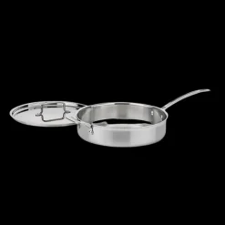 MultiClad Pro Triple Ply Stainless Cookware 5.5 Quart Sauté Pan in Stainless Steel
