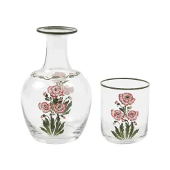 Murano Garofano Hand-Painted Bedside Set