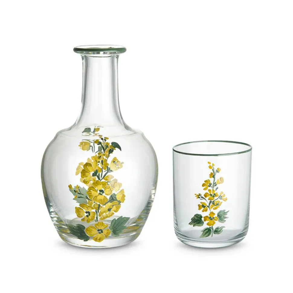 Murano Primrose Hand-Painted Bedside Set