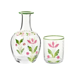 Murano Tulip Hand-Painted Bedside Set