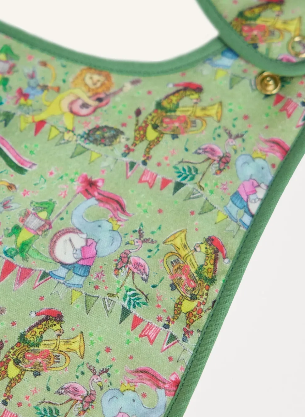 Musical Jubilee Bib in Green