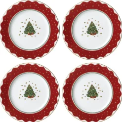 My Noel Salad & Dessert Plate, Set of 4