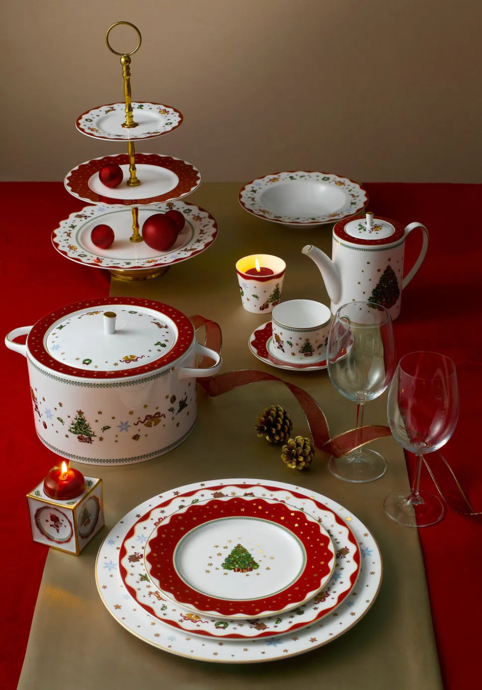 My Noel Square Candle Holder