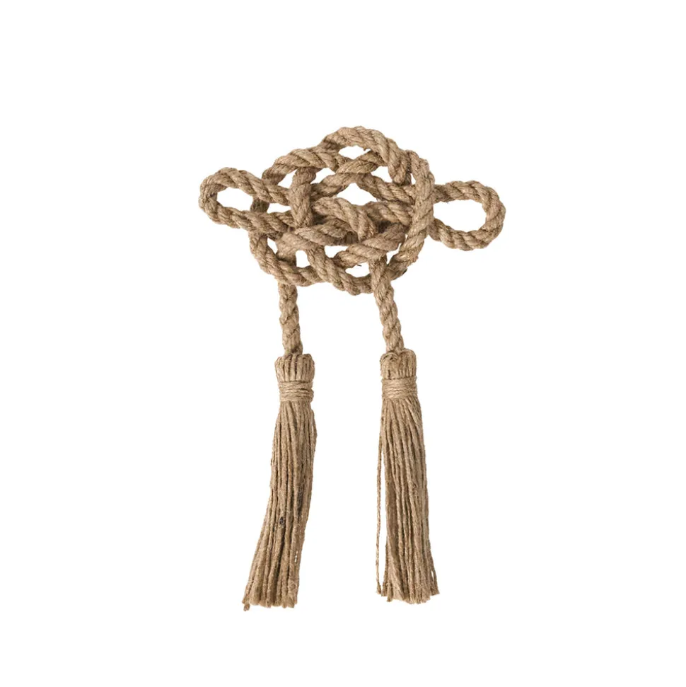 Mystic Knot Napkin Ring in Taupe, Set of 4