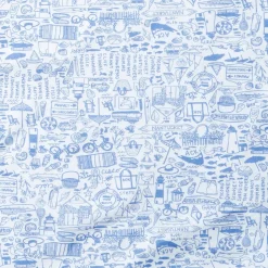 Nantucket Two Piece Kids Pajamas in Nantucket Nantucket Sky Blue