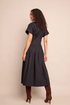 Nash Midi Dress in Black
