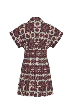 Nash Mini Dress in Vintage Tile Berry