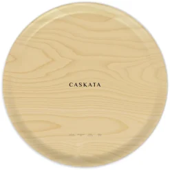 Nasturtiums Large Round Birchwood Tray