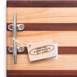 Nautical Cleat Double Handle Serving Board