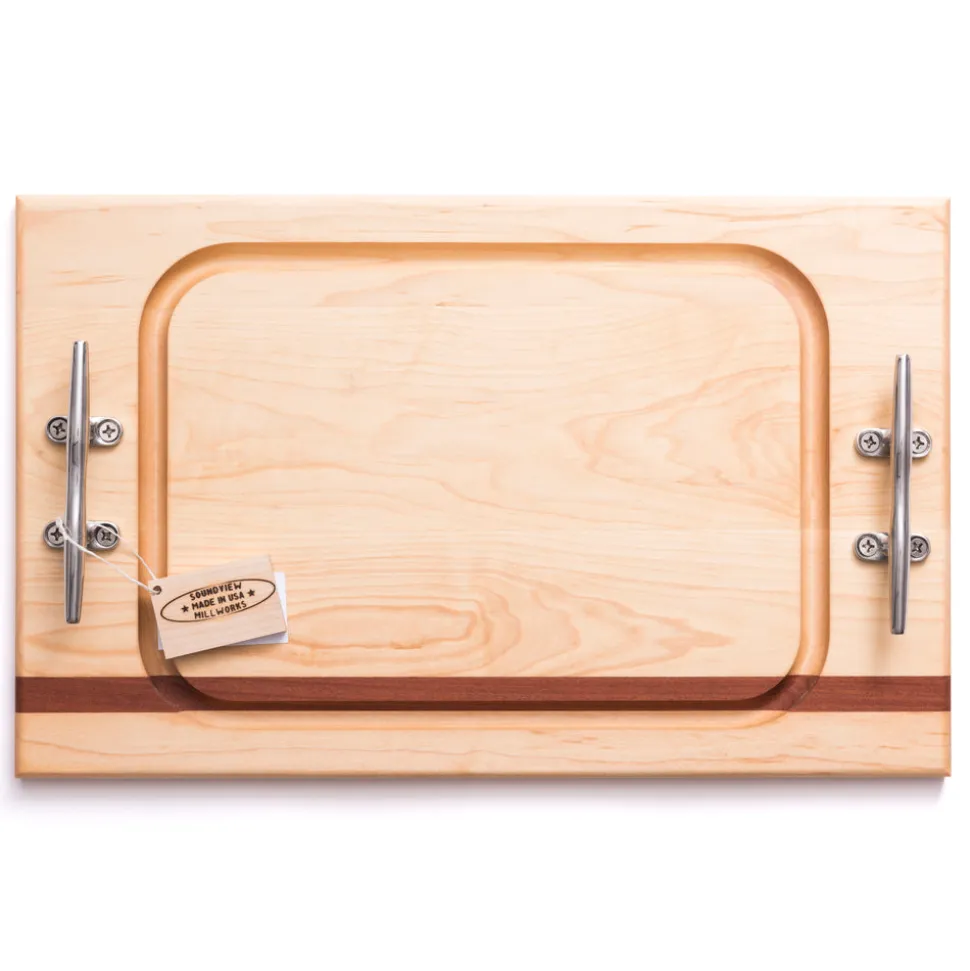 Nautical Cleat Handle Steak Boards