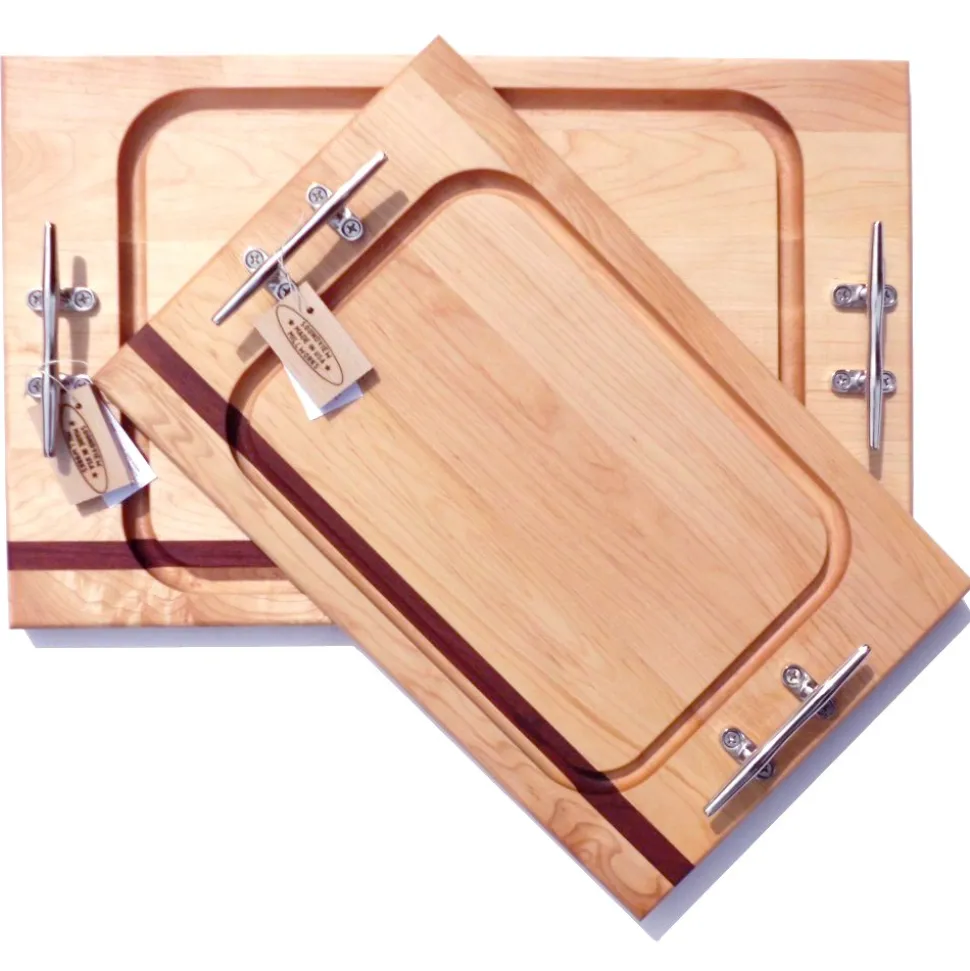 Nautical Cleat Handle Steak Boards