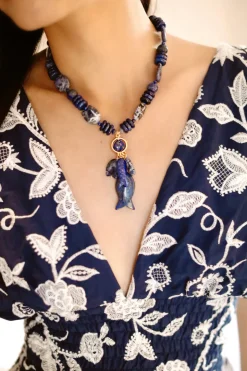 Navy Necklace