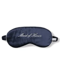 Navy Silk Maid of Honor Sleep Mask