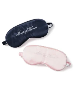 Navy Silk Maid of Honor Sleep Mask