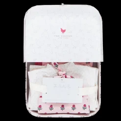 Nesting Box in Pink Tiny Flower