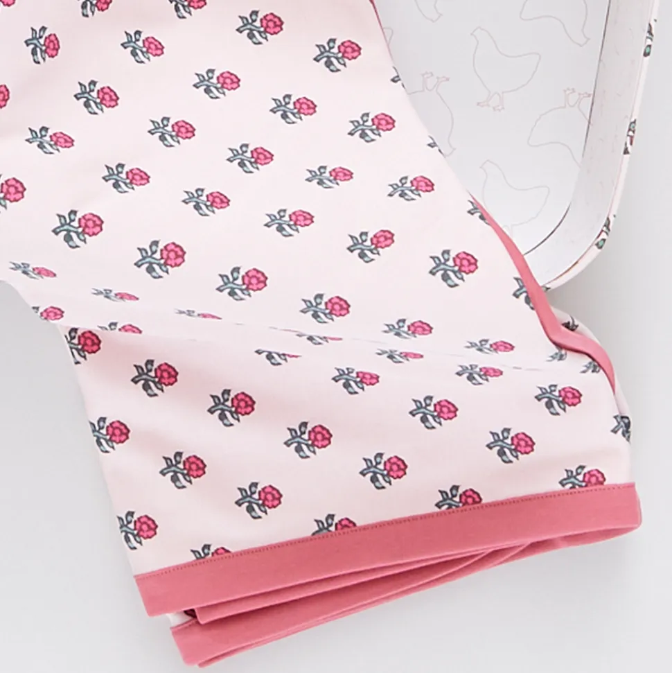 Nesting Box in Pink Tiny Flower