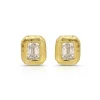 Nesting Gem Studs in Emerald Cut