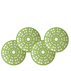 Newport Green Canapé Plates Boxed, Set of 4