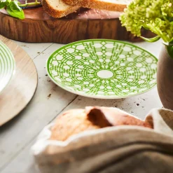 Newport Green Canapé Plates Boxed, Set of 4